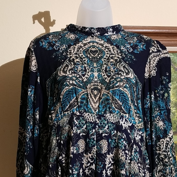 Free people long sleeve tunic L12 - Picture 2 of 5